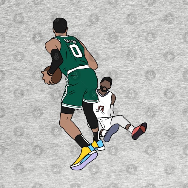 Jayson Tatum Crosses Over Paul George by rattraptees